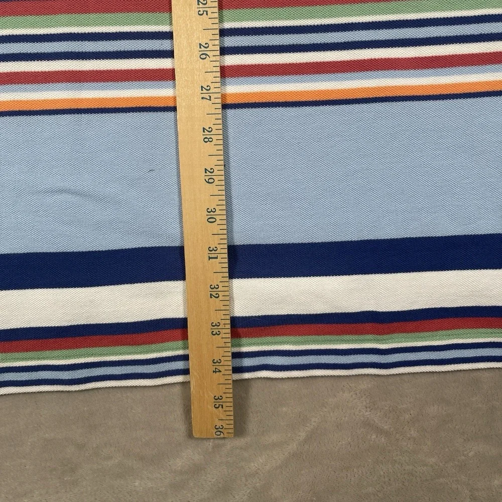 VTG NWOT Polo Ralph Lauren Multicolor‎ Rugby Striped Pony Cotton Mens 3XLT